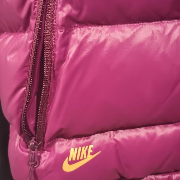 NIKE Reversible Purple & Yellow Puffer Vest - SynthWave Punk Pop Streetwear - XL - Picture 6 of 7